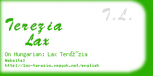 terezia lax business card